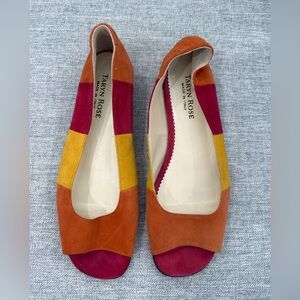 Taryn Rose Colorful Suede Flats